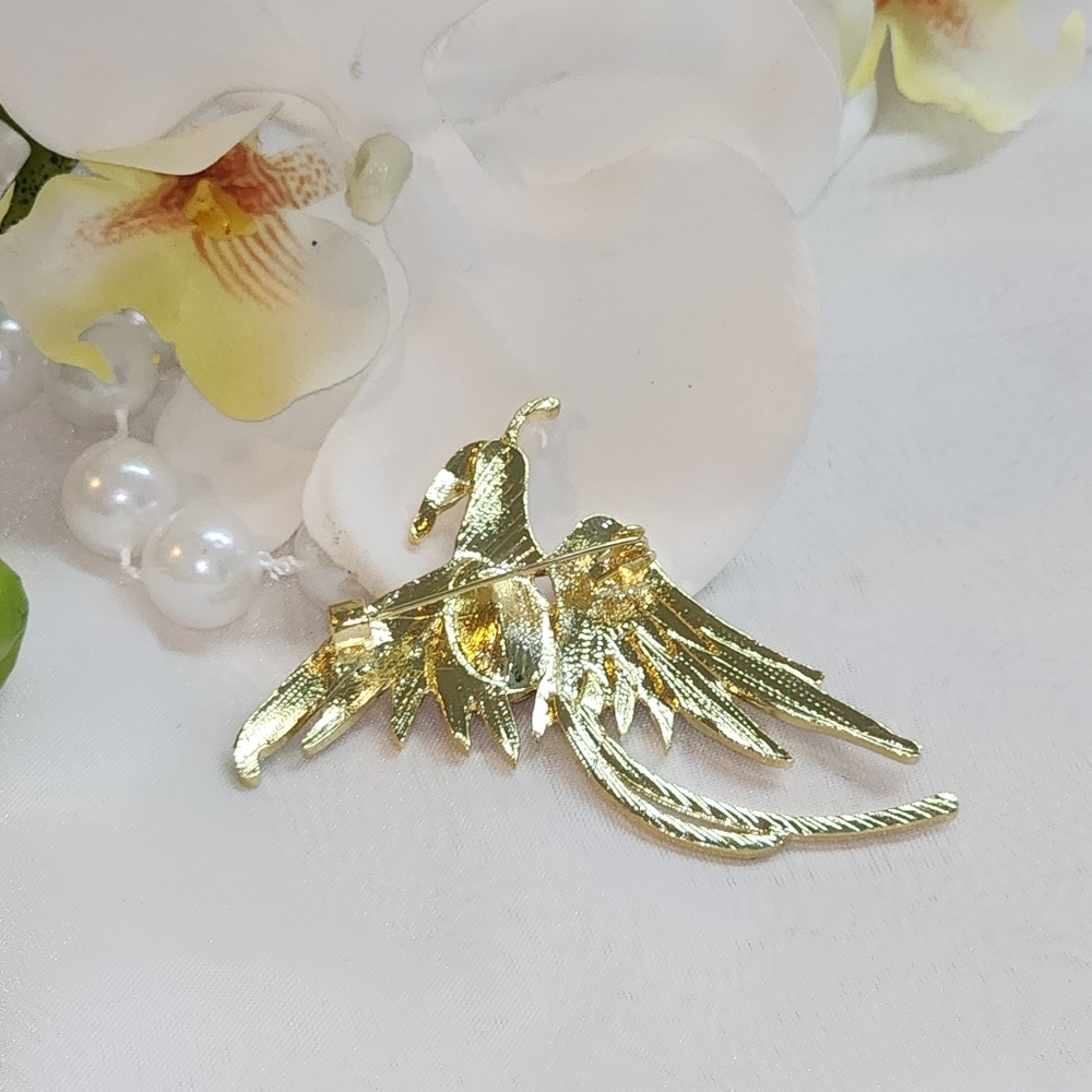 Multicolor Phoenix Brooch - Picture 5 of 5